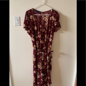 Floral Pant Jumpsuit Cropped